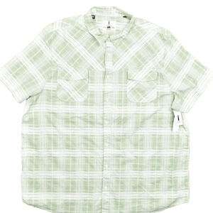 NEW Buffalo David Bitton Men's Big & Tall 2XLT Button Shirt Short Sleeve Plaid G
